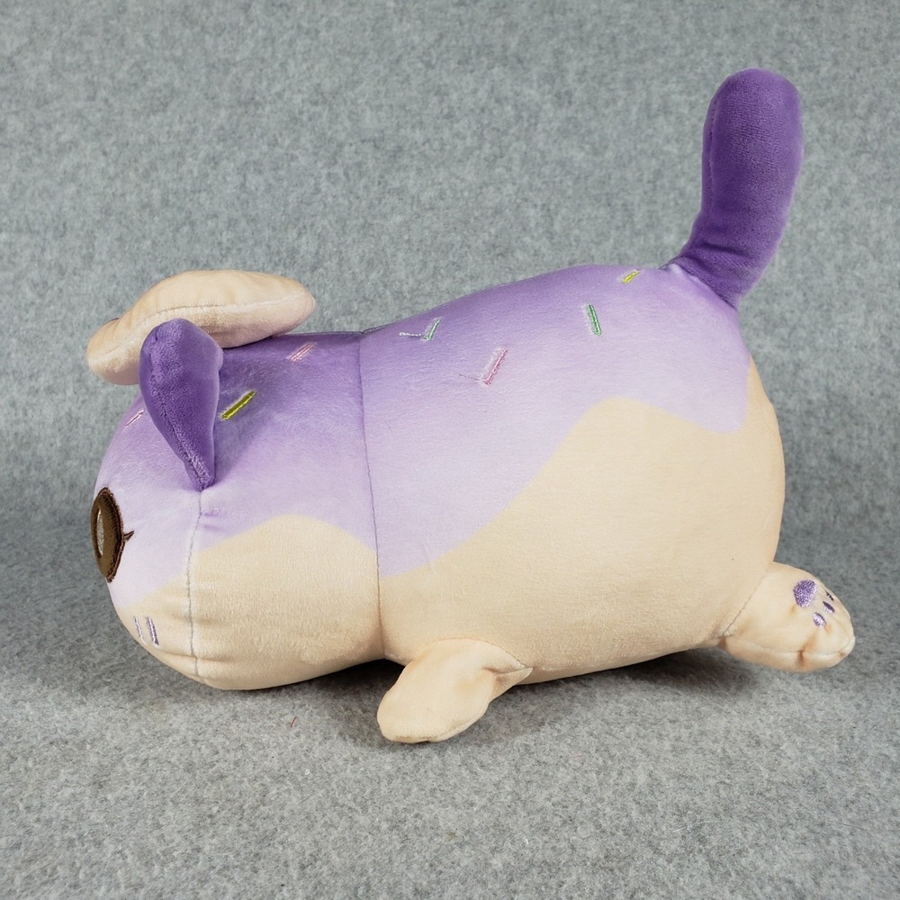 Aphmau MeeMeows Donut Cat Plush 11" Purple Sprinkles Litter 1 Stuffed Animal - Picture 3 of 8